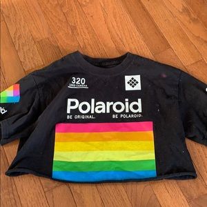 Polaroid cropped top